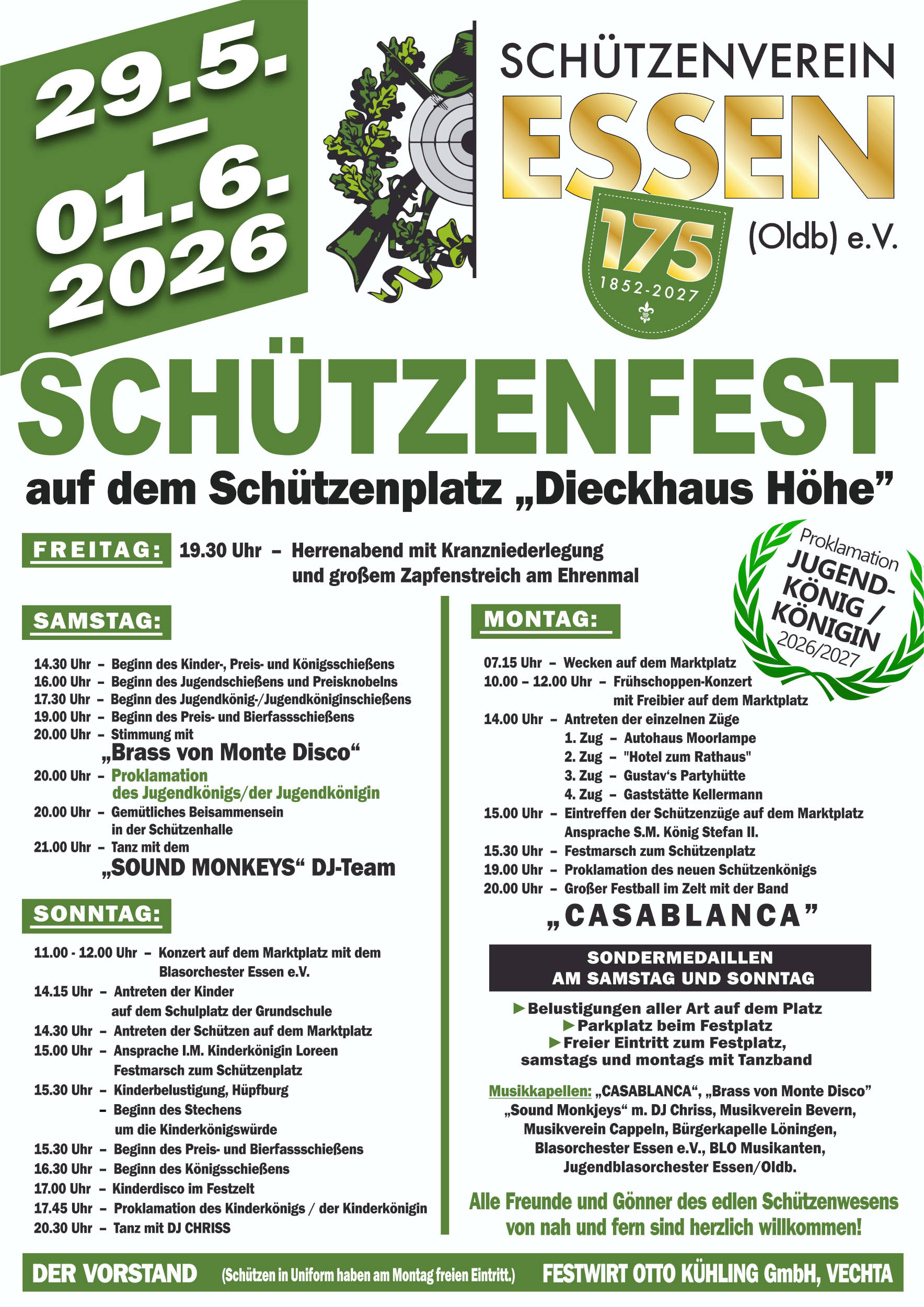 Schützenfest-Programm